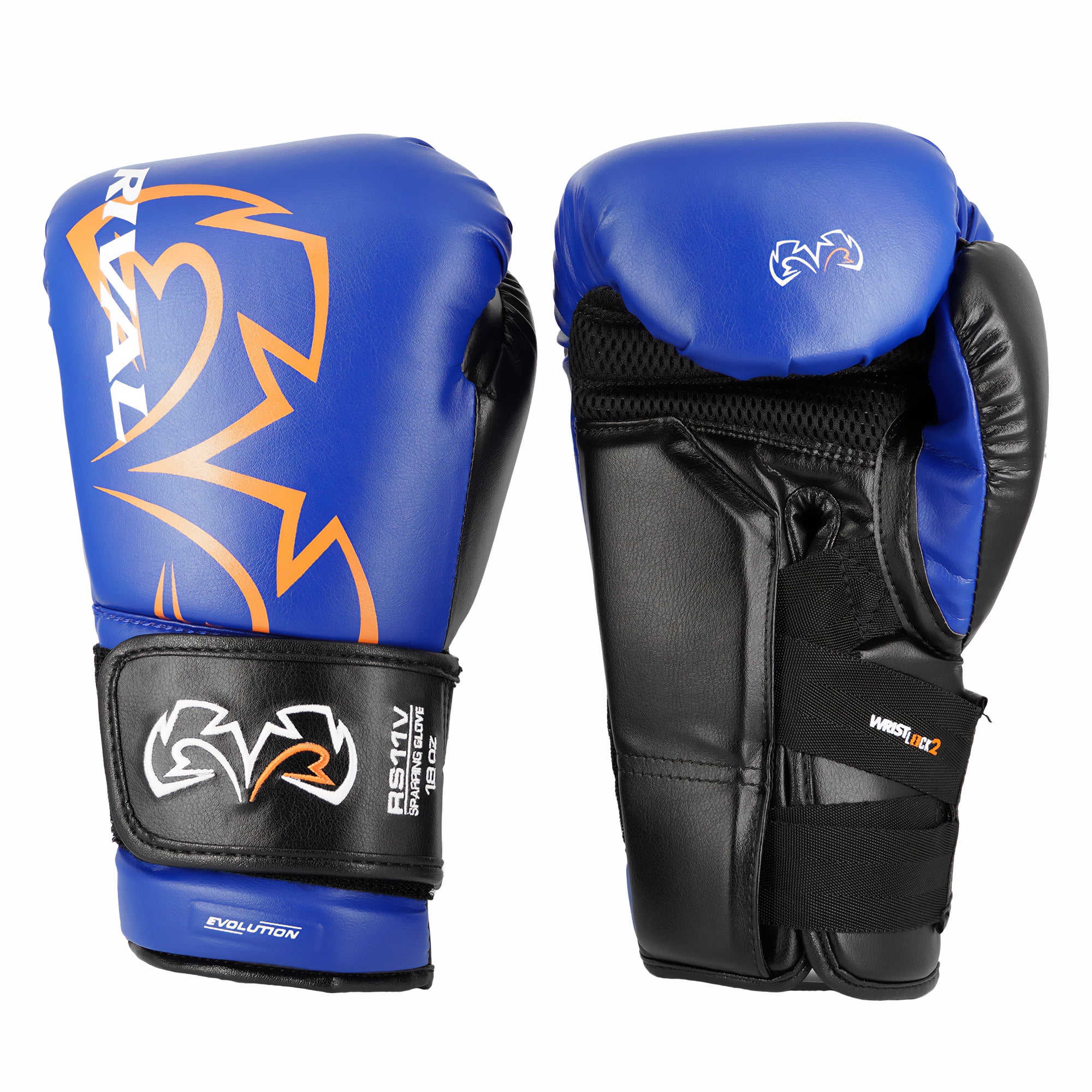 Rival Boxing RS11V Evolution Hook and Loop Sparring Gloves - 12 oz. - Blue