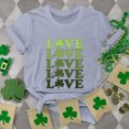 thumbnail image 2 of WREESH St. Patrick'S Day Fashion Femmes Col Rond Chemise Tees Manches Courtes T-Shirt Impression Chemise Tops Blouse, 2 of 5