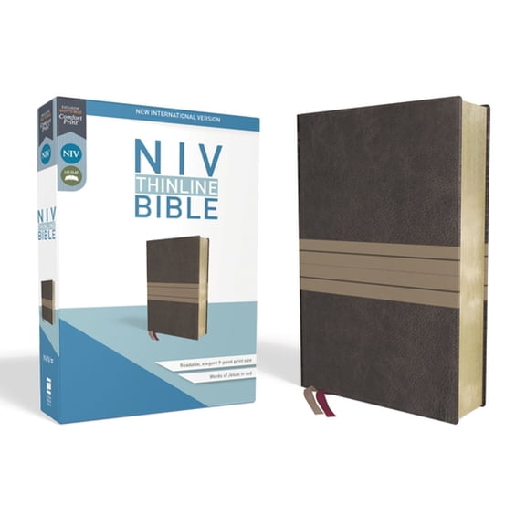 Pre-Owned NIV, Thinline Bible, Imitation Leather, Brown, Red Letter Edition (Unknown) 0310448840 9780310448846