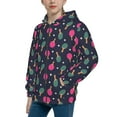 thumbnail image 2 of Kdxio Ping Pong Rackets And Balls Pattern Kids Boys Girls Zip Up Hoodie 3D Printed Hooded Sweatshirt Hoody Coat with Pocket 7-12 Y-Medium, 2 of 6
