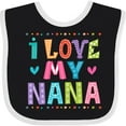 thumbnail image 3 of Inktastic I Love My Nana Grandkids Girls Baby Bib, 3 of 4