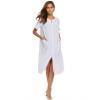 thumbnail image 2 of Ekouaer House Dress for Women with Pockets Button Down Duster Housecoat Short Sleeve Patio Dress Nightgown, 2 of 6