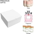 thumbnail image 2 of White Boxes Gift Boxes 12pcs 8x8x4 Inches, Paper Gift Boxes with Lids for Gifts, Bridesmaid Proposal Box, Cupcake Boxes, Crafting, 2 of 5