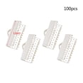 thumbnail image 4 of OULII 100PCS Silver Cord Ends for Jewelry Making Crimp End Clamps Craft Supplies, 4 of 8