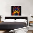 thumbnail image 2 of ARTCANVAS Wolf Gray Grey Canine Animal Canvas Art Print - Size: 26" x 26" (0.75" Deep), 2 of 9