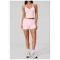 thumbnail image 2 of PISONIC Women Two Piece Workout Sets Spaghetti Straps Tank Top Matching Booty Lifting Shorts Gym Yoga Outfits, 2 of 7