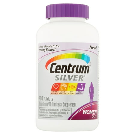 Centrum Argent Femmes multivitamines / 200 Supplément Count