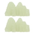 thumbnail image 2 of Verdant Touch Adorno de especímenes minerales de fluorita verde, 2 unidades, muestra de cristal mineral de fluorita verde, simulación de escritorio, súper brillante, luminoso, decorativo, rocalla,, 2 of 14