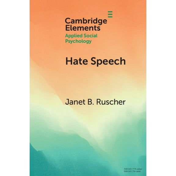 Elements in Applied Social Psychology Hate Speech, (Paperback)