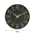 thumbnail image 2 of vnanda 12-inch Round Wall Clock Modern Silent Wall Clock 12 Inch Non-ticking Round Pointer Low Power Quartz Movement Clock for Bedroom Kitchen Office Silent, 2 of 8