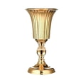 thumbnail image 2 of Jarrón de flores elegante de lujo de metal para centro de mesa, jarrón para centro de mesa de boda, dorado para hotel, hogar, aniversario, oficina, M, 2 of 8