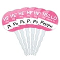 thumbnail image 1 of Poppy Hello My Name Is Cupcake Picks Toppers - Set of 6, 1 of 1