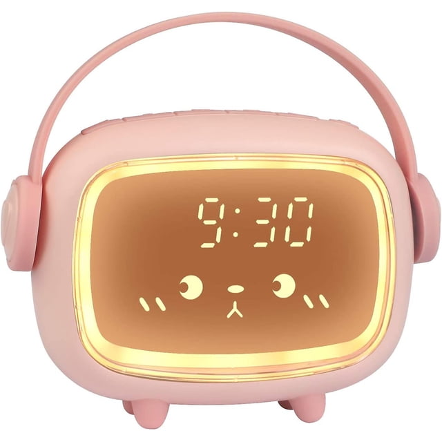 Reloj despertador digital Sunrise Simulator para niños, Time Angel Led A Rojo Verde