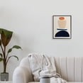 thumbnail image 2 of Industries Western Balanced Abstract Shapes Orange Blue 11 in x 14 in Framed Painting Art Print, by Stupell Home Décor, 2 of 5