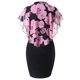 thumbnail image 3 of Vestido de jersey sin mangas liso con estampado de cuello redondo a la moda de talla grande de verano para mujer Pompotops ghjkhdj6227, 3 of 3