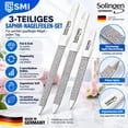thumbnail image 6 of S SMI Comfort Grip Coarse Grit Saphire Nail File Value Pack with 2 Nail Files, White, 3 Pieces, 6 of 6