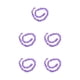 thumbnail image 1 of Guirnalda de plantas colgantes de flores de seda Injueey Morado, 1 of 6