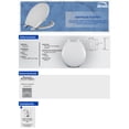 thumbnail image 5 of asiento para baño antibacterial y bisagras ajustables redondo blanco plástico, 5 of 5
