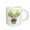 White, variant on 3drose, Cupcake with Balloons and Candles, 15oz Two-tone Green Mug