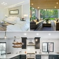 thumbnail image 2 of Luxrite 4 inch Square LED Flush Mount Ceiling Light Fixture 10W 3 Color Selectable 600 Lumens Dimmable Damp Rated ETL Listed 2-Pack, 2 of 7
