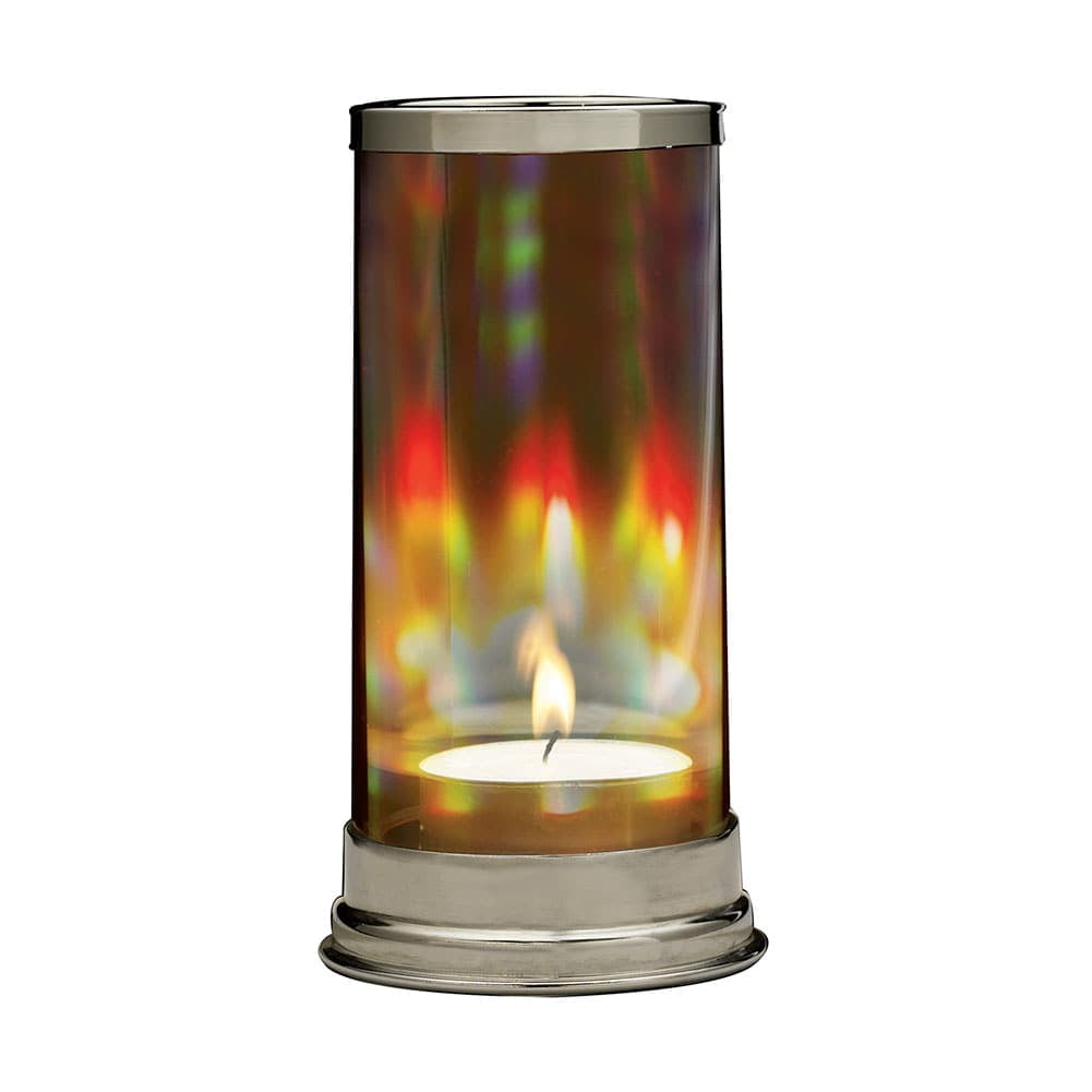 Rainbow Hurricane Candleholder Crystal Prism Glass Cylinder Walmart Com Walmart Com