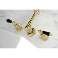 thumbnail image 4 of Kingston Brass KS1022PKL Duchess Two-Handle Wall Mount Roman Tub Faucet, Polished Brass, 4 of 8