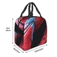 thumbnail image 3 of Easygdp Closeup Red Flamingo Portrait Bolsa Térmica Premium - Tela Oxford Impermeable, Gran Capacidad, Bolsillo Frontal, Unisex para Trabajo, Escuela, Actividades al Aire Libre y Picnics, 3 of 8