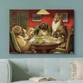 thumbnail image 2 of wall26 Canvas Wall Art - Dogs Playing Poker Series - Waterloo by by C.M Coolidge - Giclee Print Gallery Wrap Modern Home Art Ready to Hang - 16x24 inches, 2 of 5