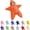 Orange, variant on Ba'by Starfish Fleece Onesie, Hooded Wearable Swaddle Blanket Romper (3M-12M, Multiple Colors)