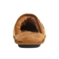 thumbnail image 6 of SWISSBRAND Microsuede Fuzzy House Slippers for Men Indoor Outdoor, Warm Footwear Cozy Mens Slippers, Cognac, 10-11, 6 of 8
