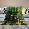 thumbnail image 2 of Orinice Shamrock Warm Lightweight Blanket Soft Fleece Throw Blanket for All Seasons - Ideal Decor for Living Rooms, Sofas, and Beds 40x50in, 2 of 6