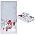 thumbnail image 4 of Dreamtimes Winter Outside Happy Snowman Soft 3 Towels Set, 1 Bath Towel+1 Hand Towel+1 Washcloth Decor for Home, Bathroom, Hotel, Gym, Spa and Beach, 4 of 5