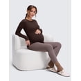 thumbnail image 3 of CRZ YOGA Butterluxe Maternity Long Sleeve Shirts Athletic Yoga Casual Pregnancy Womens Tee Tops Basic Soft, 3 of 5