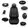 thumbnail image 2 of for Hyundai Santa fe sport 2013 Car Seat Cover, Beige Car Seat Covers, Faux Leather 5 Piece Full Set Scratch Resistant Protect and Upgrade Seats, Protect Car Seats, 2 of 7