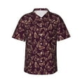 thumbnail image 1 of Fotbe Beautiful Purple Butterflies Camisa Hawaiana para Hombre Unisex – Camisa Casual de Verano con Botones de Manga Corta de Algodón y Lino,XX-Large, 1 of 7