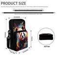 thumbnail image 6 of FUIALDOLG Watercolor Splash Panda Cellphone Crossbody Purse, Portable Zip Sling Satchel for Daily Travel and Work Use, 6 of 7