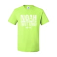 thumbnail image 2 of Wild Bobby Noah Was A Conspiracy Theorist Inspirational/Christian Men Graphic Tee, Safety Green, Medium, 2 of 5