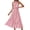 Pink, variant on Sleeveless Women Halter Floral Boho Sun Vacation Long Maxi Summer Dresses