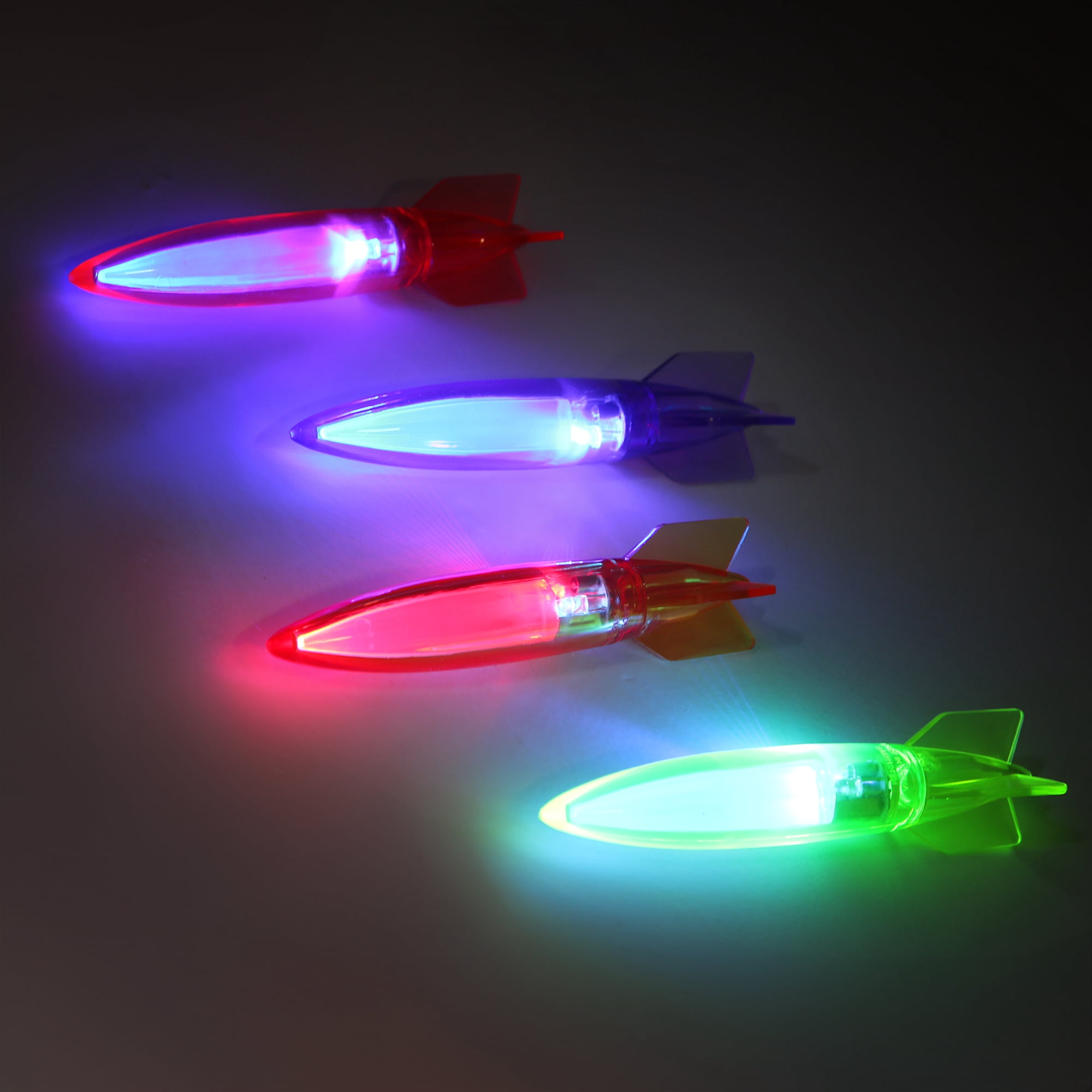 Play Day Light-Up Torpedoes 4-Pack Kids Pool Underwater Dive Toys Summer Family Fun, Ages 3+