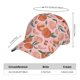 thumbnail image 2 of Balery Painting Peach Gorra de béisbol de tamaño ajustable para correr, entrenar y actividades al aire libre. Gorra de papá para todas las estaciones., 2 of 6