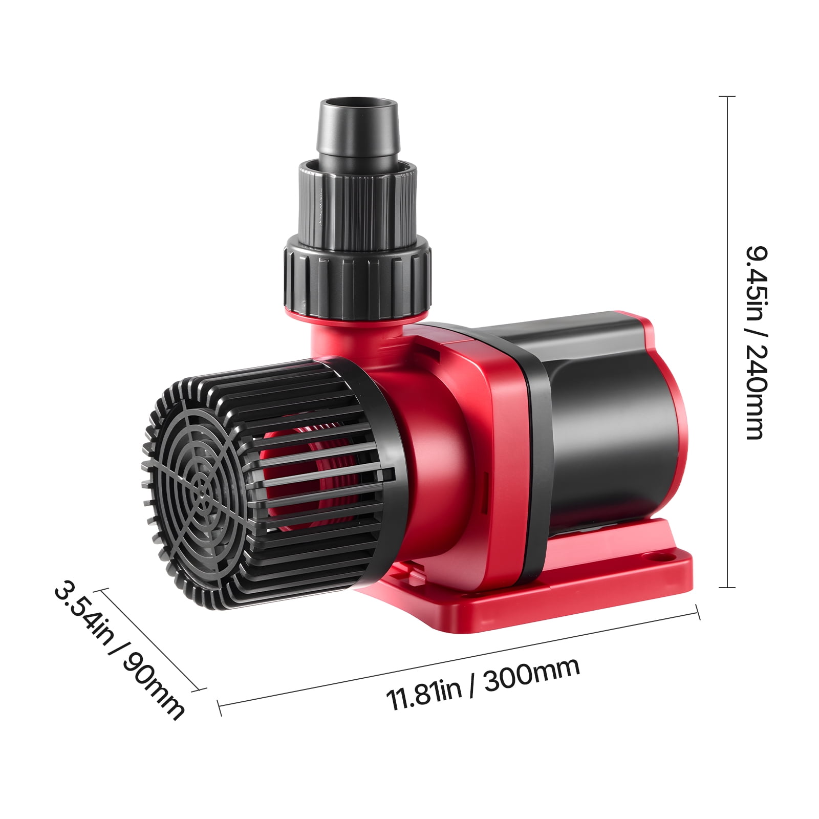 VEVOR Aquarium 24V DC Water Pump, 60W,1750 GPH Marine Wavemaker Return Pump with Controller,Adjustable Flow, Feed Mode,16 ft Maximum Lift,for Saltwater Freshwater Fish Tank Sump Pond Circulation