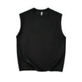thumbnail image 3 of LADIGASU Men's Suede Tank Top Sports Pullover Round Neck Fitness Clothing Top, 3 of 8