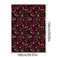 thumbnail image 4 of Hearth & Gear Valentine's Day Winter Blanket Winter Flannel Blanket Valentine's Day Cute Style Suitable For Bed Sofa Couch Travel Camping Lightweight Blankets Size Blanket 60x80 Blankets for Adults, 4 of 7