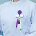 thumbnail image 6 of BLESIYA Nurse Shuttle Pen Fine Pointed Multifuction Compact Retractable Badge Holder violet, 6 of 8