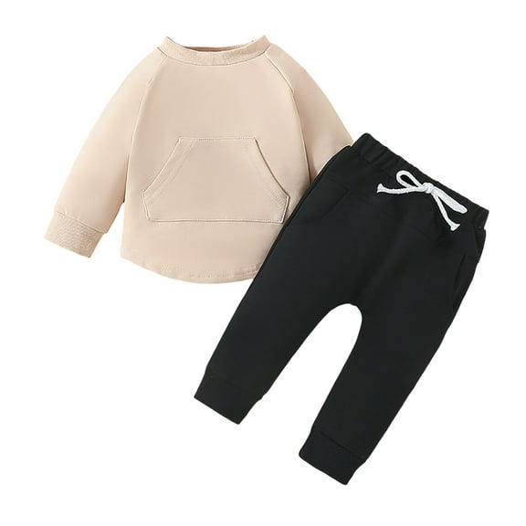 Kogui Cute Fall Outfits for Kids Toddler Girl Clothes Kids Outfits Long Sleeve Sweatshirt Bottom Pants Set Fall Winter Clothing for Girls Size 3T 4T (Black,3-4 Years)