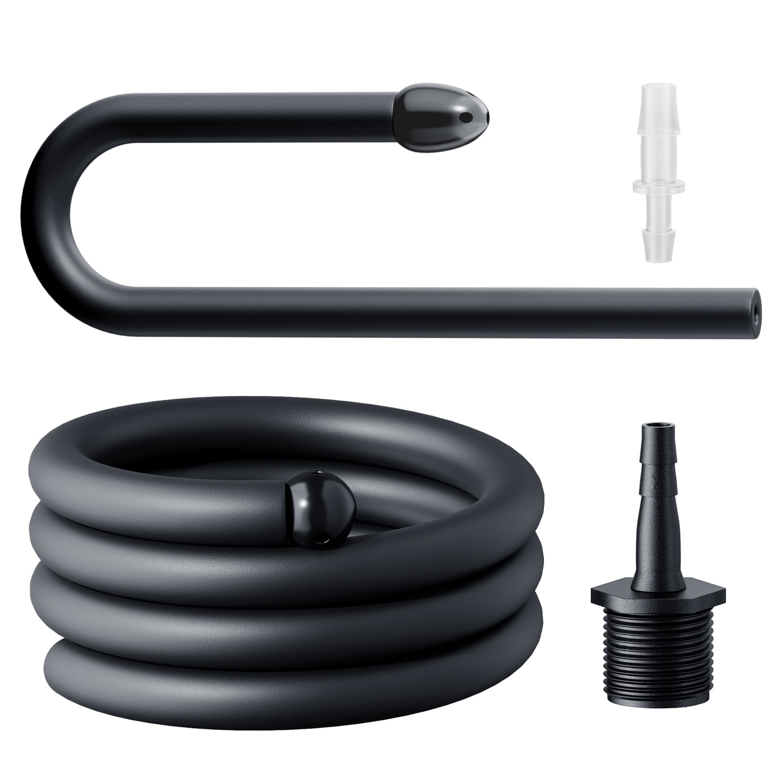 Smokitcen Silicone Shower Enema Device with Reusable Tube and 2 Colon Cleansing Nozzle Tips for Men and Women
