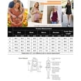 thumbnail image 6 of Weardear 3 Packs Womens Maternity Shirts Flying Short Sleeve V Neck T-Shirt Summer Empire Waist Pregnancy Tops, 6 of 6