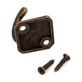 thumbnail image 5 of Uxcell 1.1" Length Zinc Alloy Bronze Tone Wall Mount Robe Hooks, 5 Pack, 5 of 5