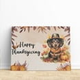 thumbnail image 3 of Happy Thanksgiving Dachshund Welcome Thankful Fall Autumn Pumpkin Horizontal Matte Canvas Poster Wiener Dog Lover Gifts Idea Wall Art Home Decor - 02021, 3 of 5