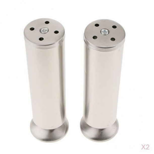 4 piezas de patas de sofá de acero inoxidable para muebles, patas de repuesto para gabinete de 20 cm 20 centímetros